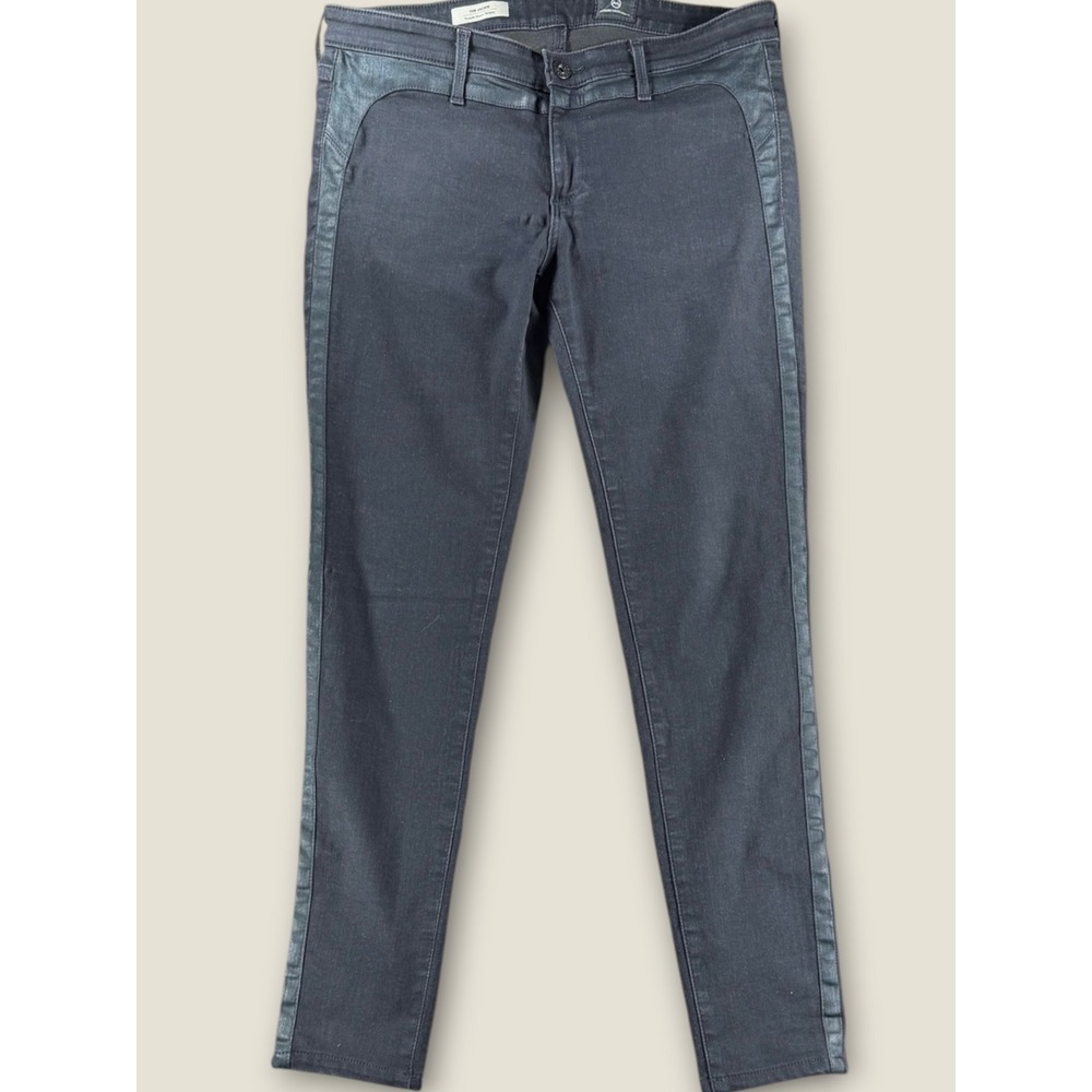 AG Adriano Goldschmied The Jackie Tuxedo Super Skinny Jeans Grey 31R